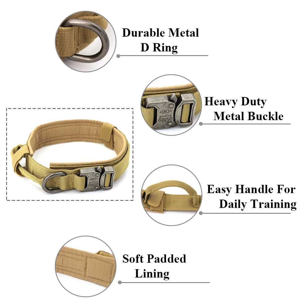 Dog Training Collar Adjustable And Leash Set Control Handle