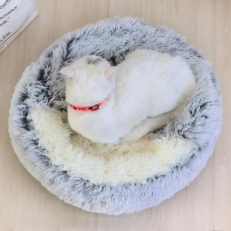 Soft Round Plush Pet Bed