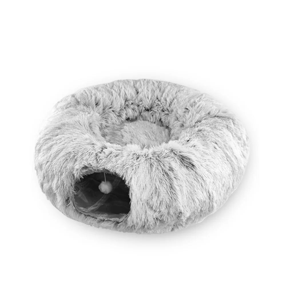 2 In 1 Round Tunnel Cat Beds