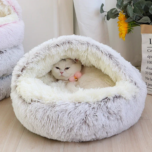 Soft Round Plush Pet Bed