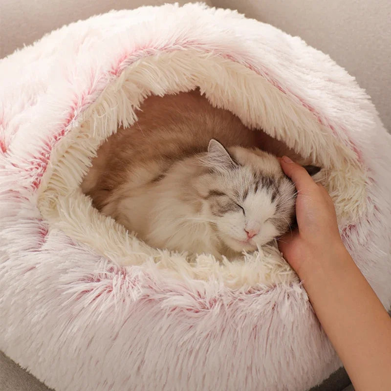 Soft Round Plush Pet Bed