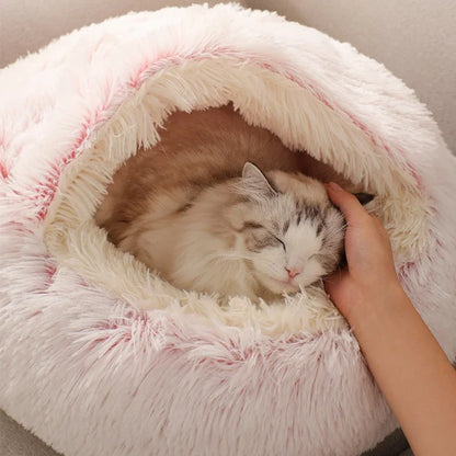 Soft Round Plush Pet Bed