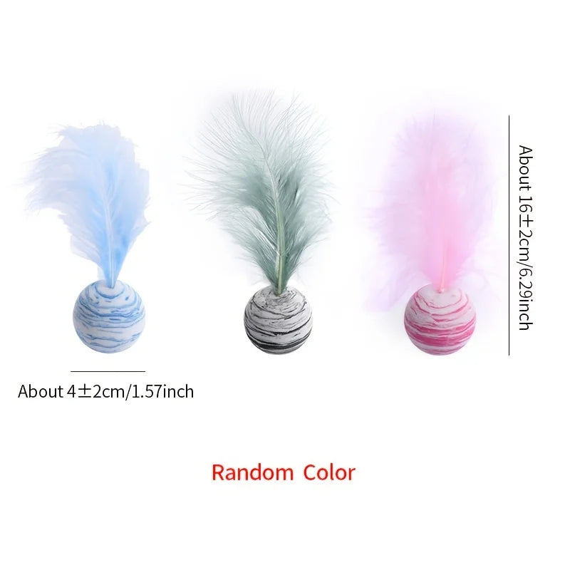Cat Feather Ball (3-pack)