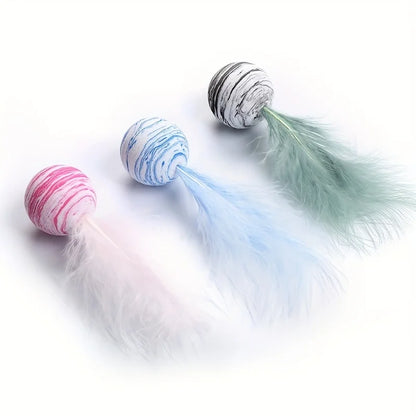 Cat Feather Ball (3-pack)
