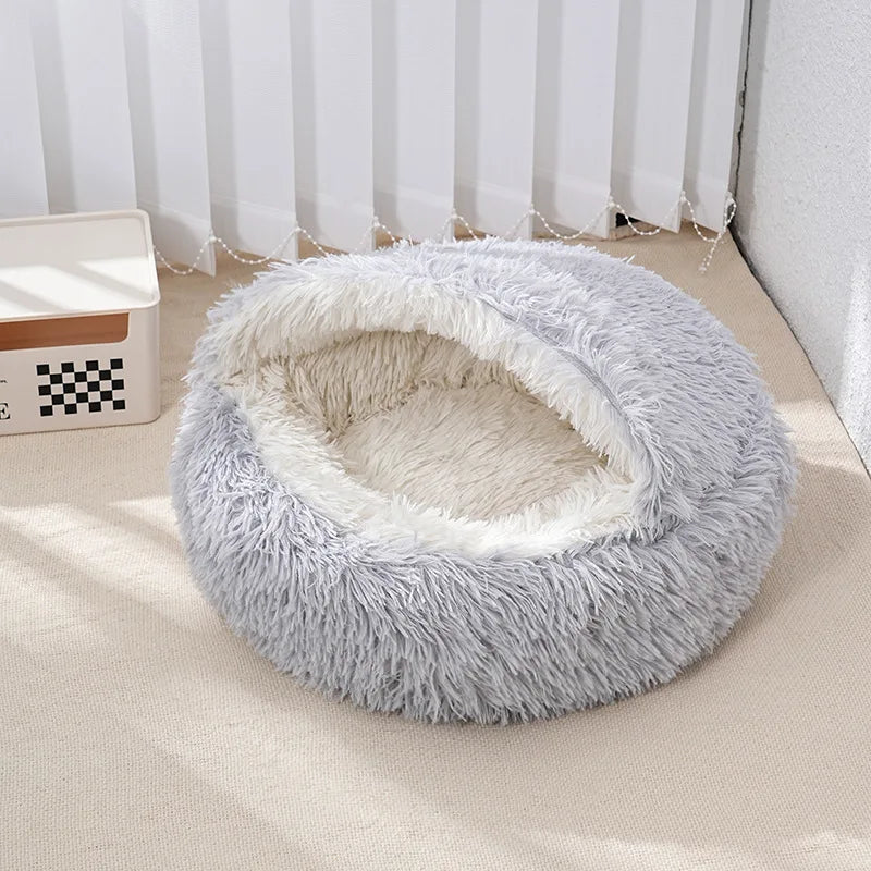 Soft Round Plush Pet Bed